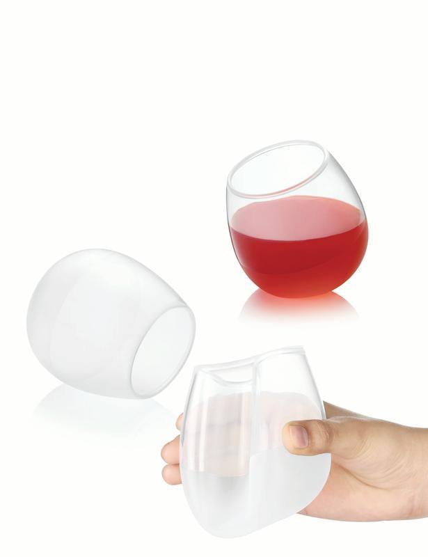 Original Silicone Wine Glass Gift Packaging 2 Pack Unbreakable Sqlass 
