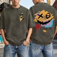 thumbnail image 2 of CONZONE Mens Vintage T-Shirts Short Sleeve Distressed T Shirts for Men Crew Neck Graphic Y2K Streetwear Tee Tops, 2 of 8