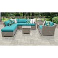 thumbnail image 2 of Coast 8 Piece Outdoor Wicker Patio Furniture Set in Aruba, 2 of 2