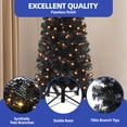 thumbnail image 4 of ModFusion 6 Ft Pre-Lit Artificial Slim Pencil Christmas Tree, 700 Branch Tips, 200 Lights, 4 of 9