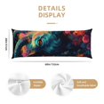 thumbnail image 2 of Naloa Colorful Flower Goat Super Soft 20x60 Body Pillow Case,Long Side Hidden Zipper（PILLOWS ARE NOT INCLUDED）, 2 of 6