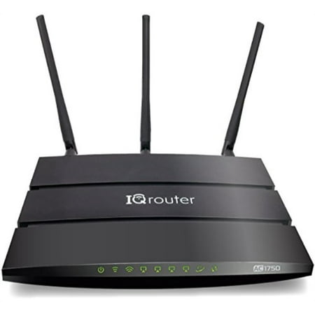 iqrouter iqrv2 self-optimizing router with dual band wifi (ac1750) adapts to your line for improved
