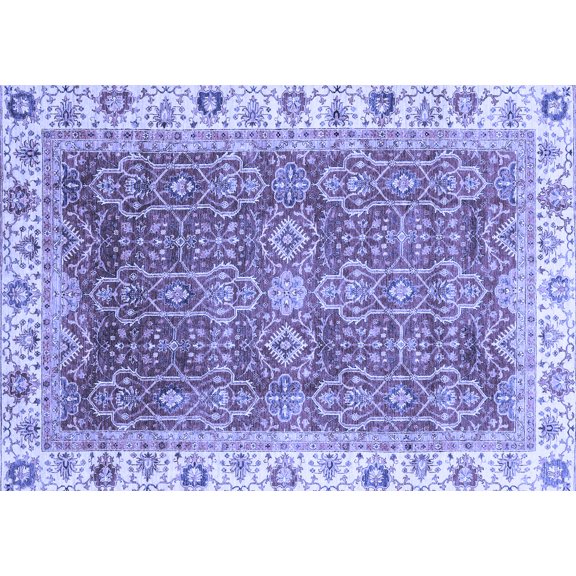 Ahgly Company Indoor Rectangle Oriental Blue Traditional Area Rugs, 3' x 5'