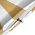 thumbnail image 4 of 3 Pcs Soft Bedding Set, Includes 1 Duvet Cover with Zipper And 2 Pillow Shams,Aesthetic Beige And White Sunburst King(102"×90"), 4 of 8