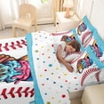 thumbnail image 4 of Erosebridal Kids Sports Bedding Comforter Set, Baseball Ice Cream King Bedding Sets, Colorful Polka Dots Reversible, 7 Pieces, 4 of 6