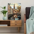 thumbnail image 5 of Dutch Canal House Wall Art Canvas Painting， Suitable for Living Room， Bedroom， Office， Kitchen， and Dining Room Decoration., 5 of 8