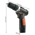thumbnail image 3 of CNKOO High Torque Electric Screwdriver Metalworking Screw Driver Drill Household DIY Keyless Chuck Cordless Mini Power, 3 of 9