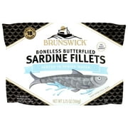 Brunswick Sardine Fillets in Water, 3.75 oz can