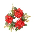 thumbnail image 4 of Guirnalda de velas navideñas Adorno creativo navideño Portavelas de Navidad Corona Rojo, 4 of 8