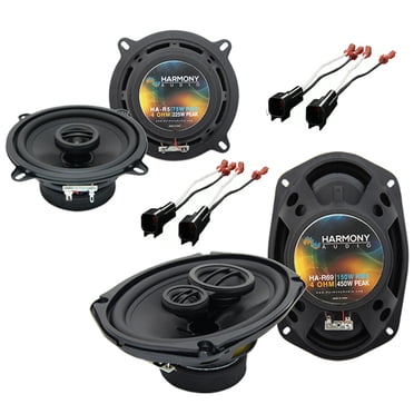 Harmony Audio Speaker Bundle For Dodge Ram 1500 2002-2008 - 6x9 & 5.25" Speakers With Harness & Adapters