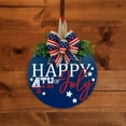 thumbnail image 5 of EUDIDV Patriotic Decor Independence Day Welcome Door 4th Of July Wooden Sign Door Wall Hanging Decorations Fourth Of July Independence Day Memorial Day Party Decorations Party Supplies​, 5 of 5