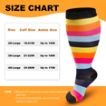 thumbnail image 2 of 4 Pairs Plus Size Medical Sport Compression Socks - 15-20mmhg Graduated Knee-High Support for Men & Women, Ideal for Soccer, Running, and Nurses, 2 of 7