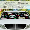 thumbnail image 4 of GZHJMY Car Front Windshield Sunshade UV Heat Protection, Foldable Auto Windshield Sun Visor for SUV Sedan Cute Cat with Glasses, Car Sunscreen Blocks UV Rays Heat 51x27.5inch Keep Vehicle Cool, 4 of 5