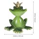 thumbnail image 2 of Estatuas de resina con forma de rana y corona para decoración de jardín zen, decoraciones marinas para el hogar., 2 of 6