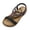 1Black, variant on Womens Wedge Sandals Boho Beaded Dressy Beach Shoes Elastic Slingback Open Toe Sandals