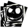 Tim Burton's Nightmare Before Christmas Paper Napkins - 5" x 5", Black, Pack of 16