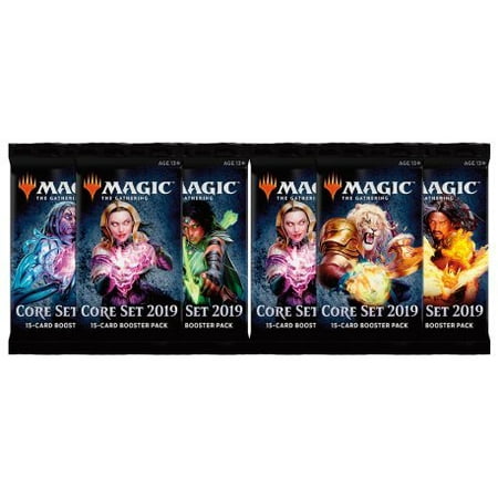 6 (Six) Packs - Magic: the Gathering Core Set 2019 Booster Packs (6 Pack - 2 Player Draft Lot) (Best Game Booster 2019)