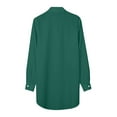 thumbnail image 5 of Valueadd Women's Long Sleeve Shirts Solid Color Tops Long Loose Thin Shirts Blouses Tops Plus Size, 5 of 5