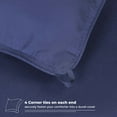 thumbnail image 4 of Superior Reversible Down Alternative Comforter, King, Navy Blue, 4 of 11