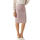 thumbnail image 4 of FALDA DE TWEED A CUADROS DE CINTURA ALTA Y LONGITUD A LA RODILLA PARA MUJER INSPIRE CHIC XL ROSA, 4 of 6