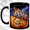 Black, variant on Galaxy Witch Pumpkin Coffee Mug, Jack O Lantern Mug, Ceramic 11 oz