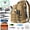 Khaki, variant on Ghosthorn Fishing Tackle Backpack with Trays 3600 Tackle Boxes & Rod Holders, Large Outdoor Storage Tackle Bag for Fishing