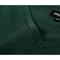 thumbnail image 6 of Krumba Men's Cotton Oversized V-Neck Classical Pull-On Sweater 4XL Green, 6 of 8