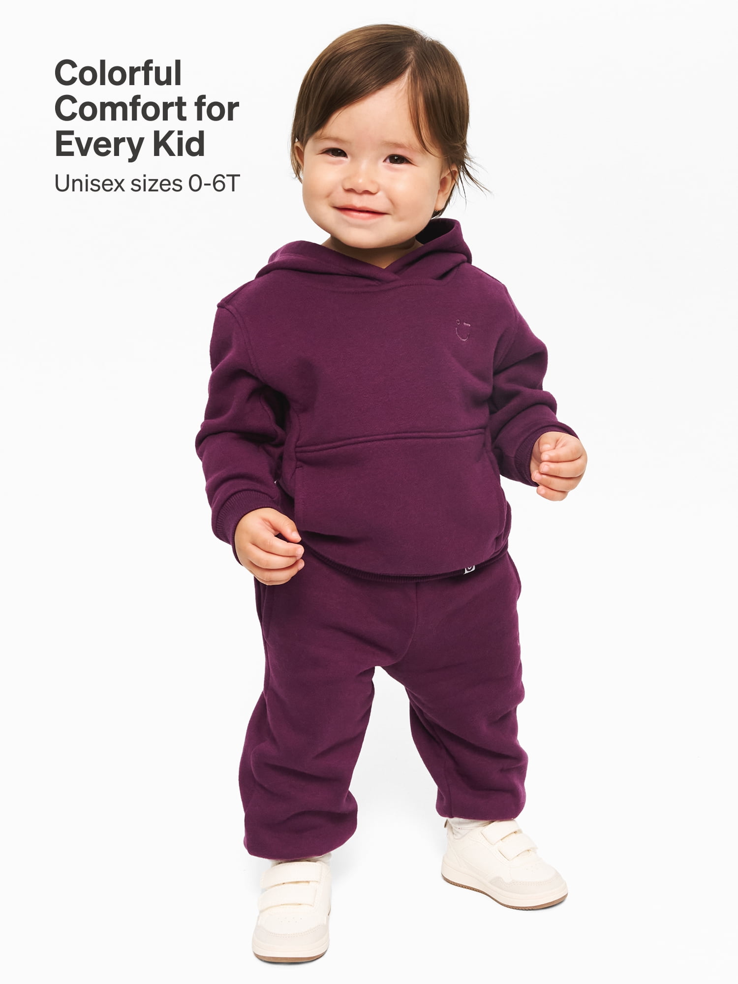 Color Mix by Garanimals Baby & Toddler Fleece Sweatpants, Sizes 0–6T