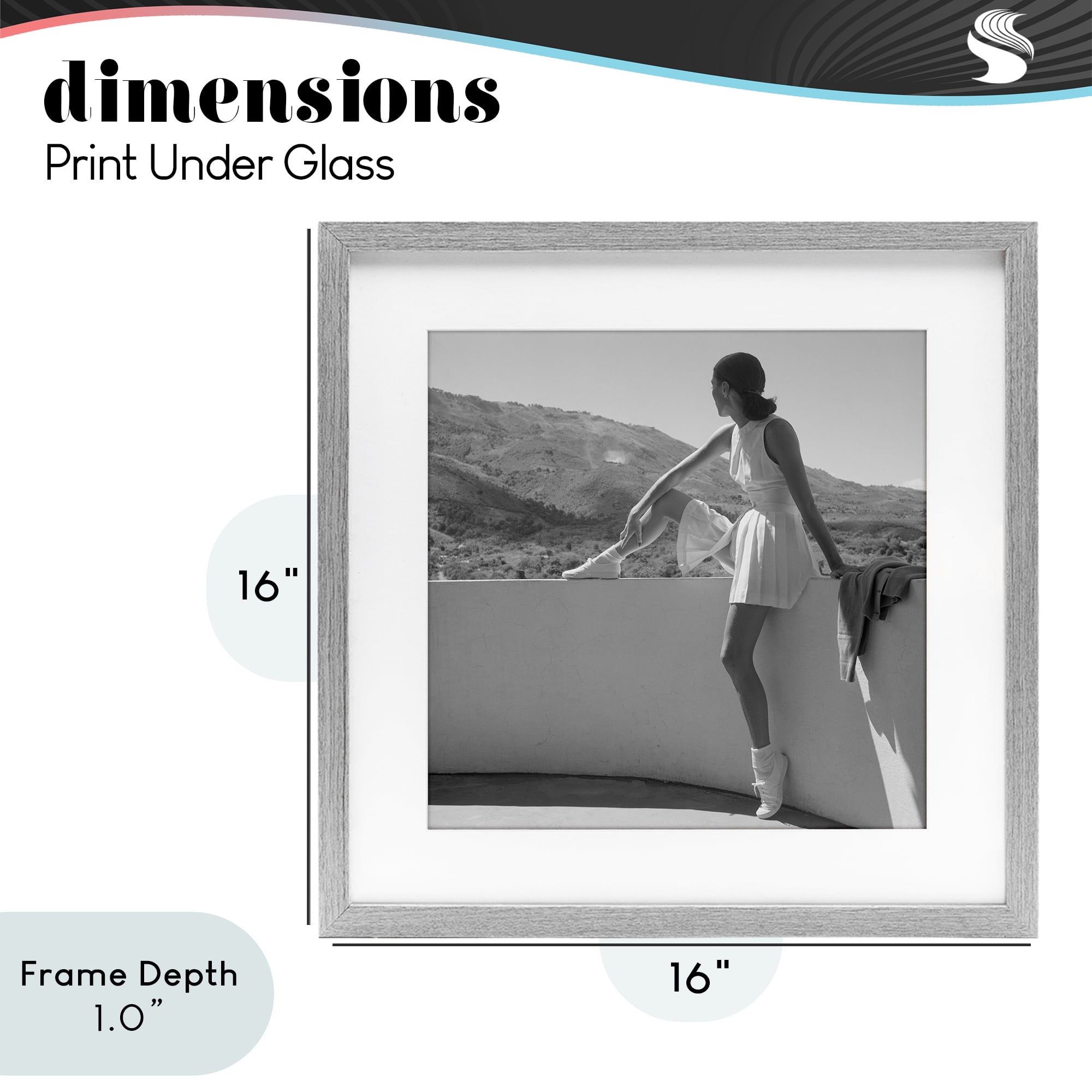 Stupell Industries Woman In Tennis Outfit Gray Framed Print Under Glass, design by Toni Frissell