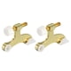 thumbnail image 1 of Puerta Topes 2uds 2-1/2" x 1-3/4" - Zinc Aleación Bisagra Pasador Puerta Parada, K Tipo Ajustable Puerta Tope con Goma Parachoques Puntas (Oro), 1 of 6
