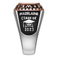 thumbnail image 3 of Order Now for 2025 Graduation, Freestyle Women's Classic Birthstone Class Ring, Personalized, High School or College Graduation, 3 of 5
