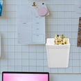 thumbnail image 5 of 6 Pcs Pegboard Cup Stoage Bins Kitchen Organizing Accessories Holder Square White Abs Office, 5 of 6