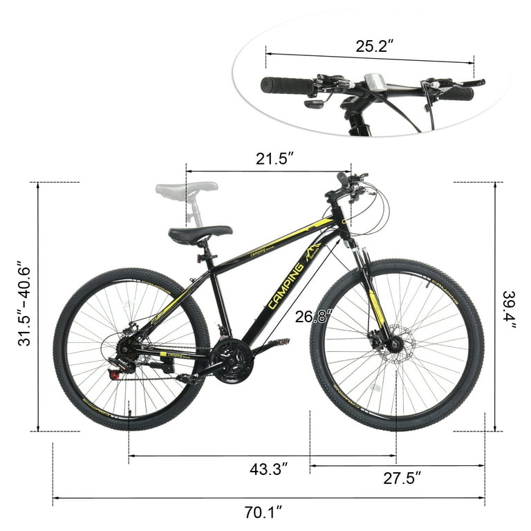 UBesGoo 27.5in Mountain Bike 21 Speed for Adult with Disc
