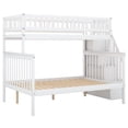 thumbnail image 5 of Tcbosik Twin Over Full Stairway Bunk Bed With Storage, White, 5 of 9