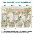 thumbnail image 3 of Peel and Stick Wallpaper Canvas French style trellis garden pink flower rose bird vase palm tree Modern Art Wall Mural Decor Self Adhesive and Removable 69in x 98in, 3 of 8