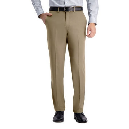 Men's Haggar® Premium Comfort Straight-Fit Flat-Front Dress Pants Color: Medium Khaki Size: 32X30