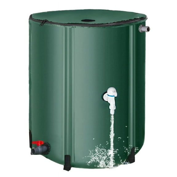 Rainwater Recycling Water Storage Tank Garden Irrigation Bucket Collection Container Barrel Green