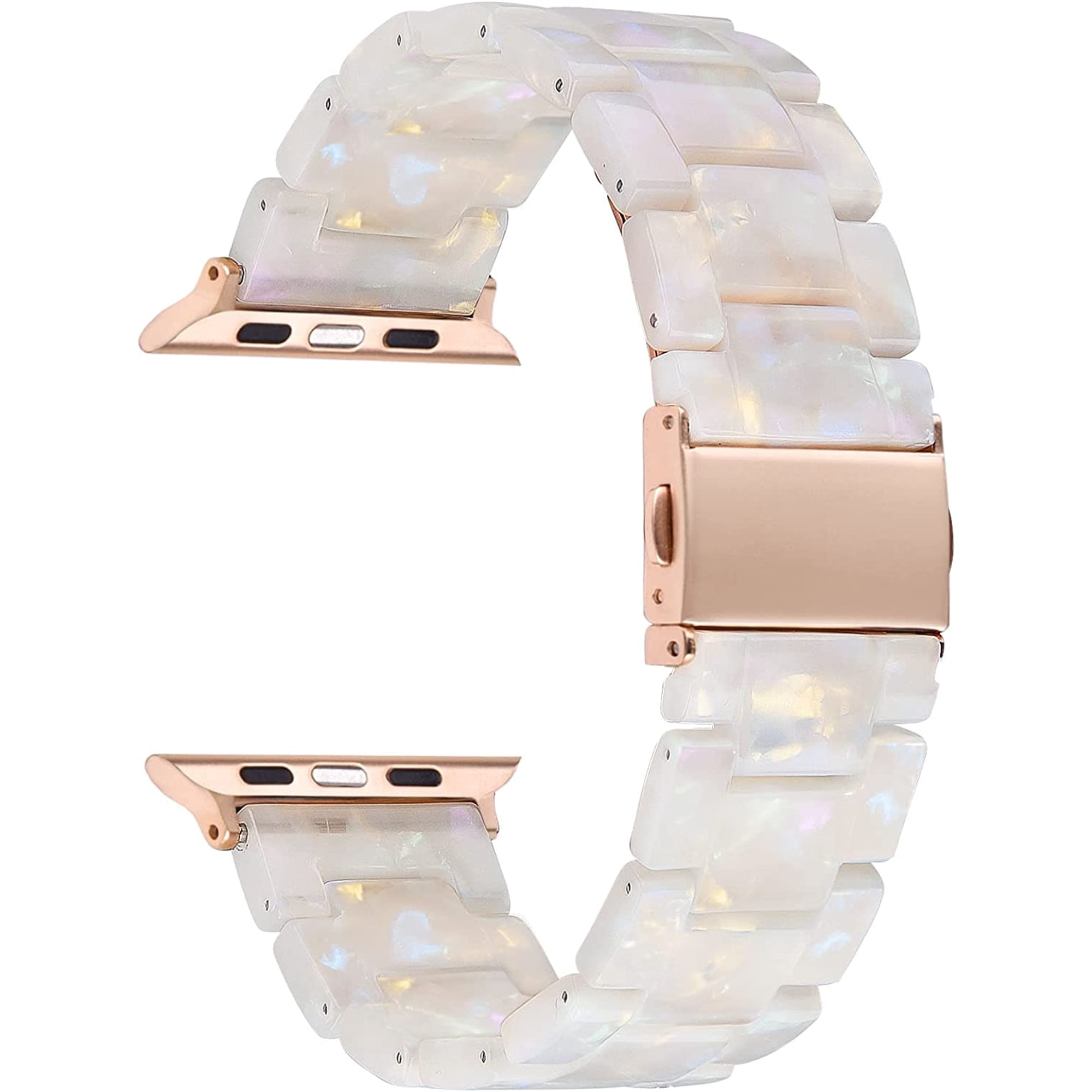 KOMI Watch Band Compatible with Apple Watch Bands for Women 38mm 40mm 41mm Metal Buckle Lightweight Bracelet Strap for iWatch Series 9 8 7 6 5 4 3 2 1 SE