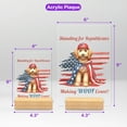 thumbnail image 5 of Republican Goldendoodle Making Woof Count Election 2024 Acrylic Plaque Sign Ashwood Base Doodle Dog Lover Gifts Idea Home Desk Decor - 01002, 5 of 5