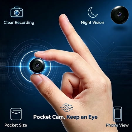 WiFi Nanny Camera, Indoor Baby Monitor with Night Vision, Motion Detection, Two-Way Audio, App Remote View for Nursery Safety