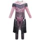 thumbnail image 1 of Moonsky Girls Descendants 3 Mal Costume 3D Printed Jumpsuit Birthday Party Dress Cosplay Outfit for 4-12 Years(120#Purple), 1 of 4