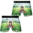 thumbnail image 3 of Happy Easter Hello Spring Saint Bernard Playing Football All Over Print Boxer Briefs Underwear for Men Dad St Dog Lover - 13003, 3 of 6