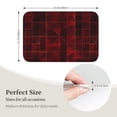 thumbnail image 2 of Crystal Velvet Floor Mat 23.6x15.7in Square Lock Edge Easy Cleaning Using Woven Technique Corrosion Resistant Bottom Drop Plastic Darkred Geometric Patterns_3, 2 of 7