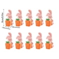 thumbnail image 2 of 20 Pack Easter Bunny Carrot Treat Boxes, 3D Rabbit Candy Favor Boxes for Cookies Chocolate Easter Egg Hunt Spring Party Gift Box Decoration, 5.91x0.54 Inch, 2 of 9