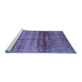thumbnail image 2 of Ahgly Company Machine Washable Indoor Rectangle Abstract Blue Modern Area Rugs, 8' x 12', 2 of 4