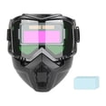 thumbnail image 3 of HILABEE Welding Helmet Anti Splash Dimming Detachable Soldering Protector Face Cover Standard and 10 Lens, 3 of 9