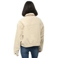 thumbnail image 5 of Women's Corduroy Collared Button Down Jacket Color: Beige Size: X LARGE, 5 of 6