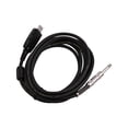 thumbnail image 4 of USB Guitar Audio Cable USB Male Interface to 6.35mm 1/4inch Mono Electric Guitar Connection Cable Professional Guitar to PC USB Link Recording Cable Compatible with Windows, 4 of 7