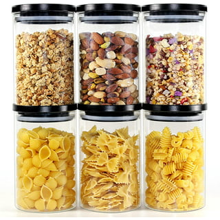 Kook Glass Kitchen and Apothecary Storage Jars, 1/2 Gallon, Set of 2