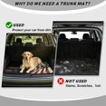 thumbnail image 4 of HUISEFOR Bald Eagle American Flag Car Trunk Mat 29" x 39" Universal Cargo Mat Rear Trunk Liner Non Slip Waterproof Vehicle Interior Fits for Most Cars SUV, 4 of 7